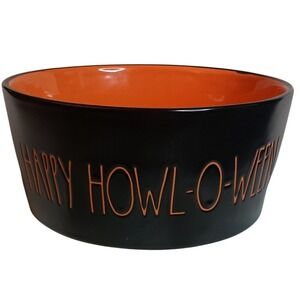 Rae Dunn‎ 'Howl o ween' dog bowl SKUH071